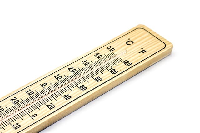 wooden thermometer